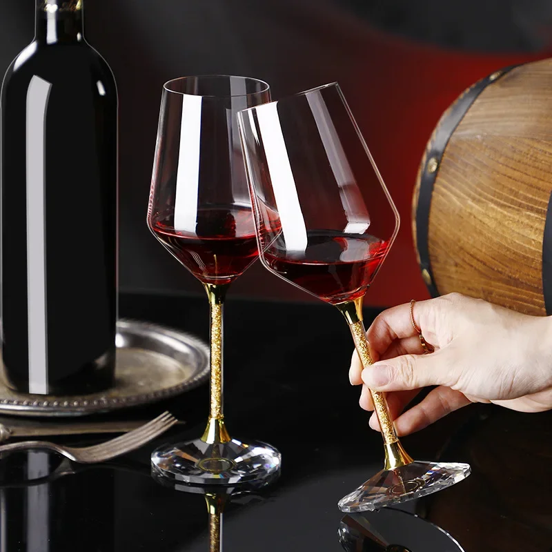 420ml Gold crystal red wine gl - مراجعة Highball Glass Set وسعره