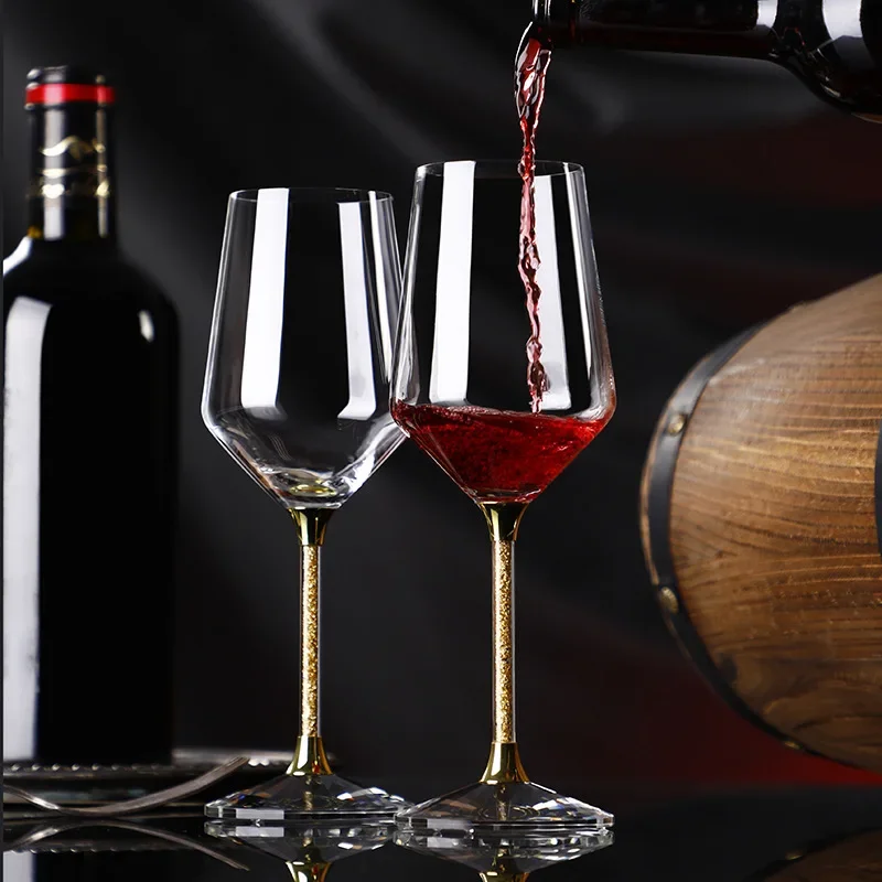 420ml Gold crystal red wine gl - مراجعة Highball Glass Set وسعره