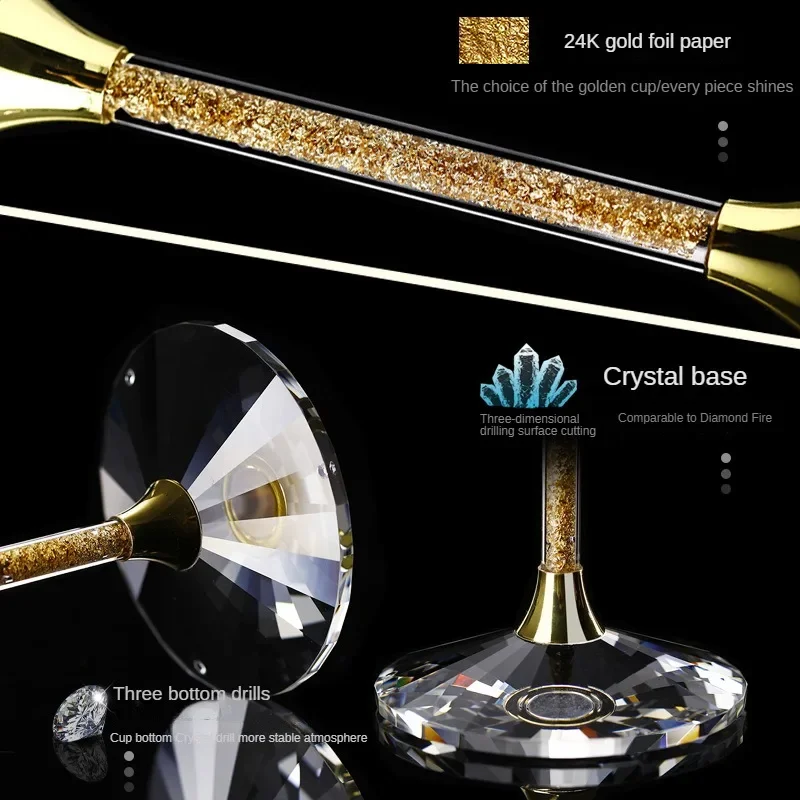 420ml Gold crystal red wine gl - مراجعة Highball Glass Set وسعره
