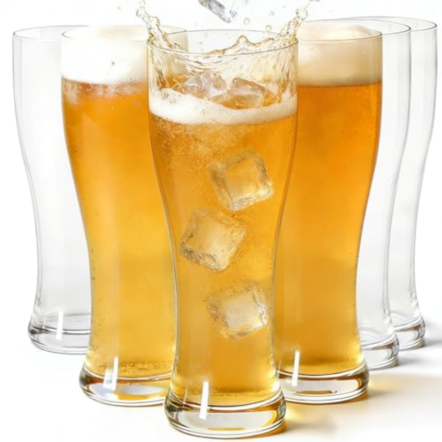 18 oz Pilsner Beer Glasses Set - مراجعة Highball Glass Set وسعره