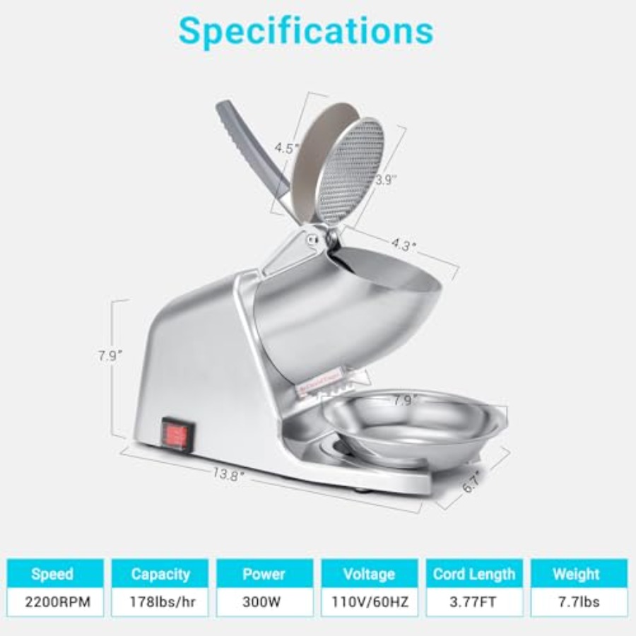 300W 178 lbs/hr ETL-Listed Dua - مراجعة Ice Pick Pick وسعره