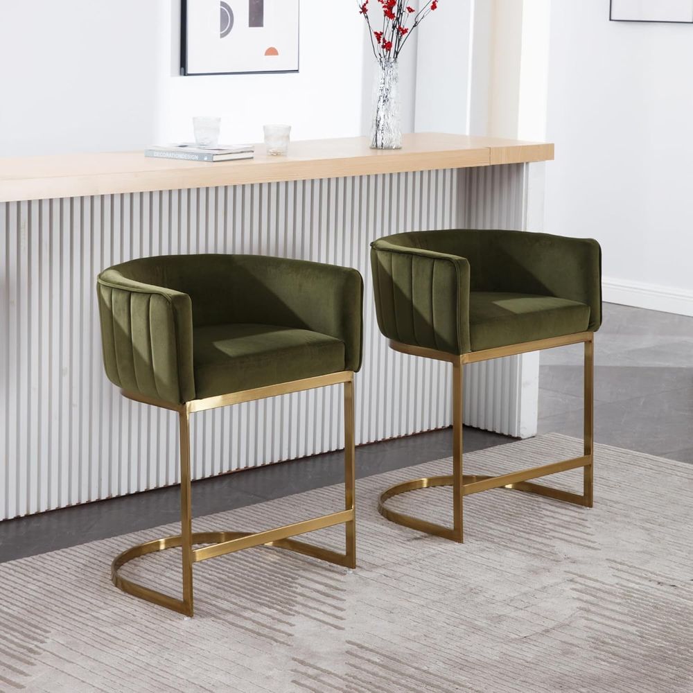 24 Velvet Upholstered Counter  - مراجعة Home Bar And Counter وسعره