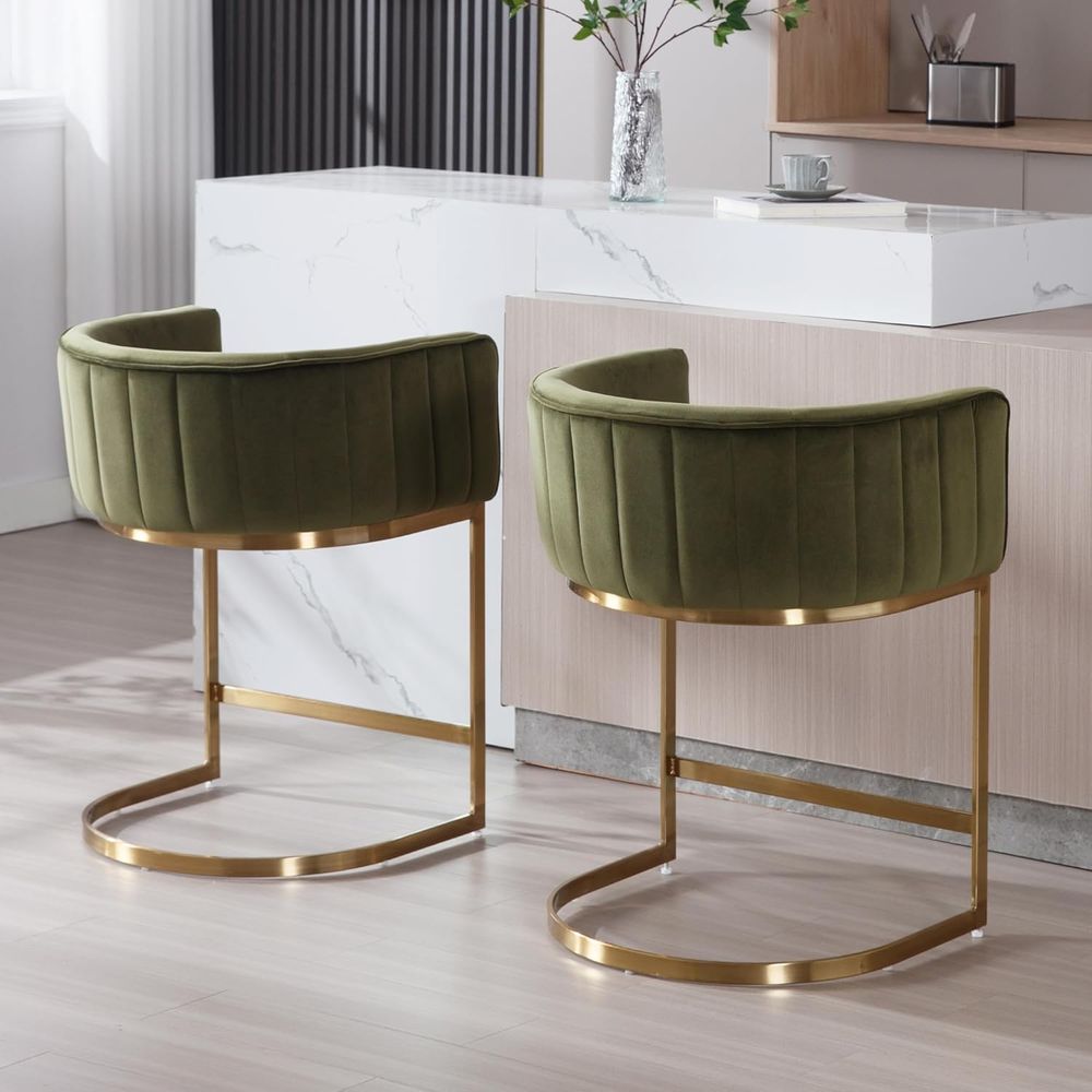 24 Velvet Upholstered Counter  - مراجعة Home Bar And Counter وسعره
