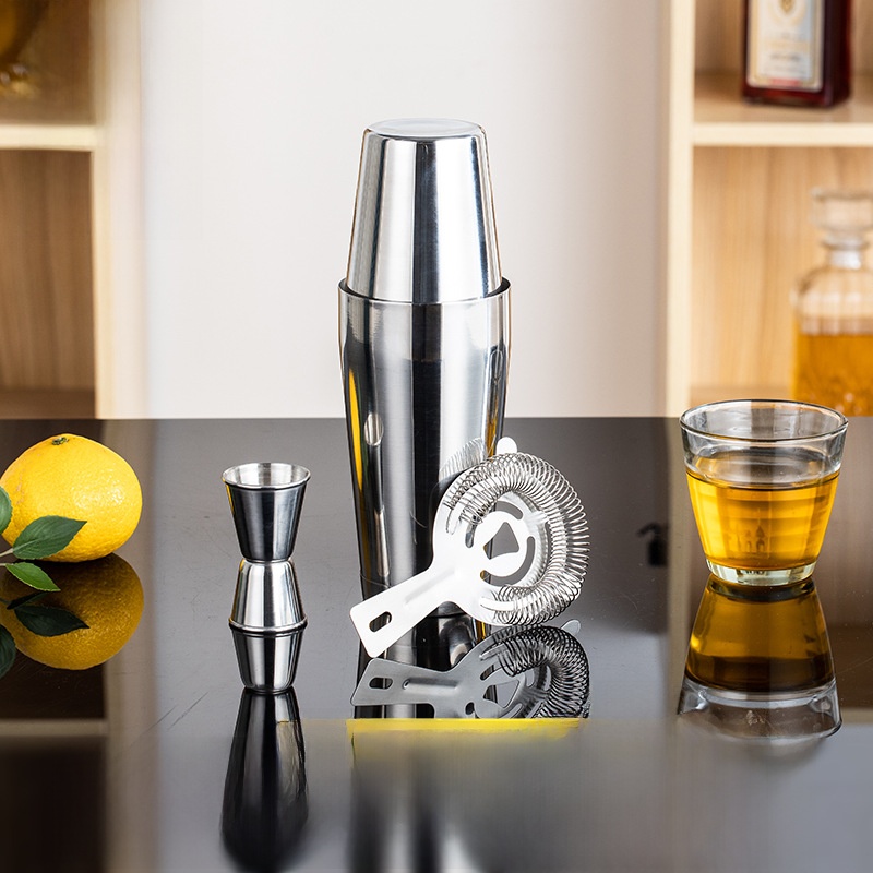 Stainless Steel Bar Tool Set C - مراجعة Boston Shaker Set وسعره