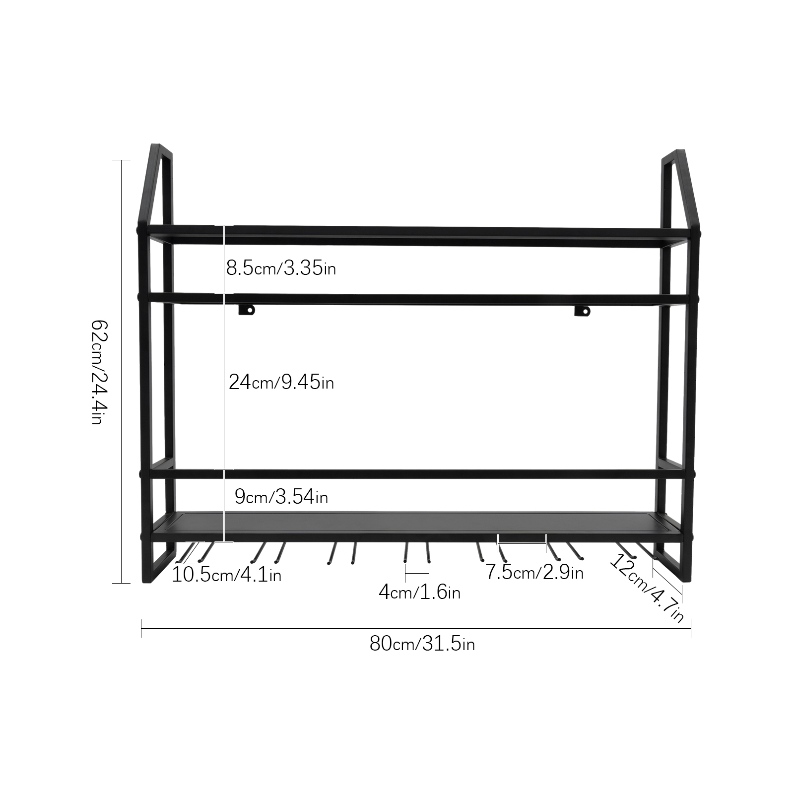 Double-layer Wine Rack Wall-Mo - مراجعة Home Bar Stand وسعره