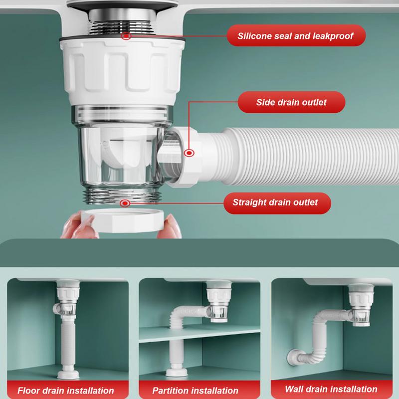 Telescoping Anti-odor Drain Pi - مراجعة Home Bar Sink وسعره