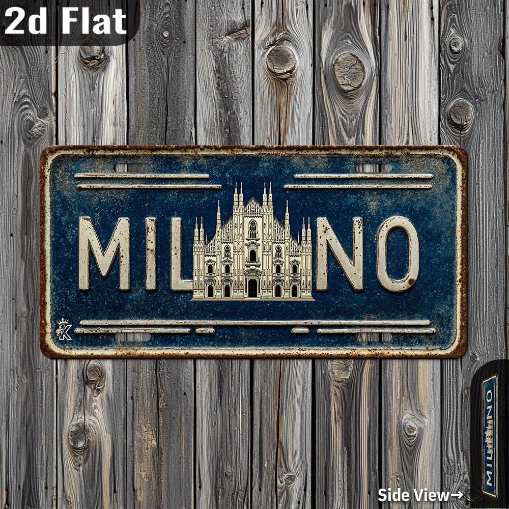 Custom 2D Printed Milan Italy  - مراجعة Home Bar Signs وسعره