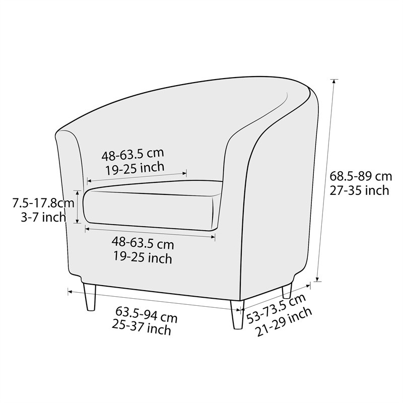 Solid Color Club Armchair Cove - مراجعة Home Bar Seating وسعره