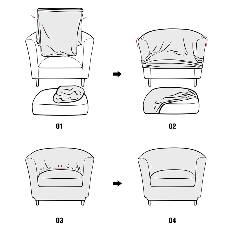 Solid Color Club Armchair Cove - مراجعة Home Bar Seating وسعره