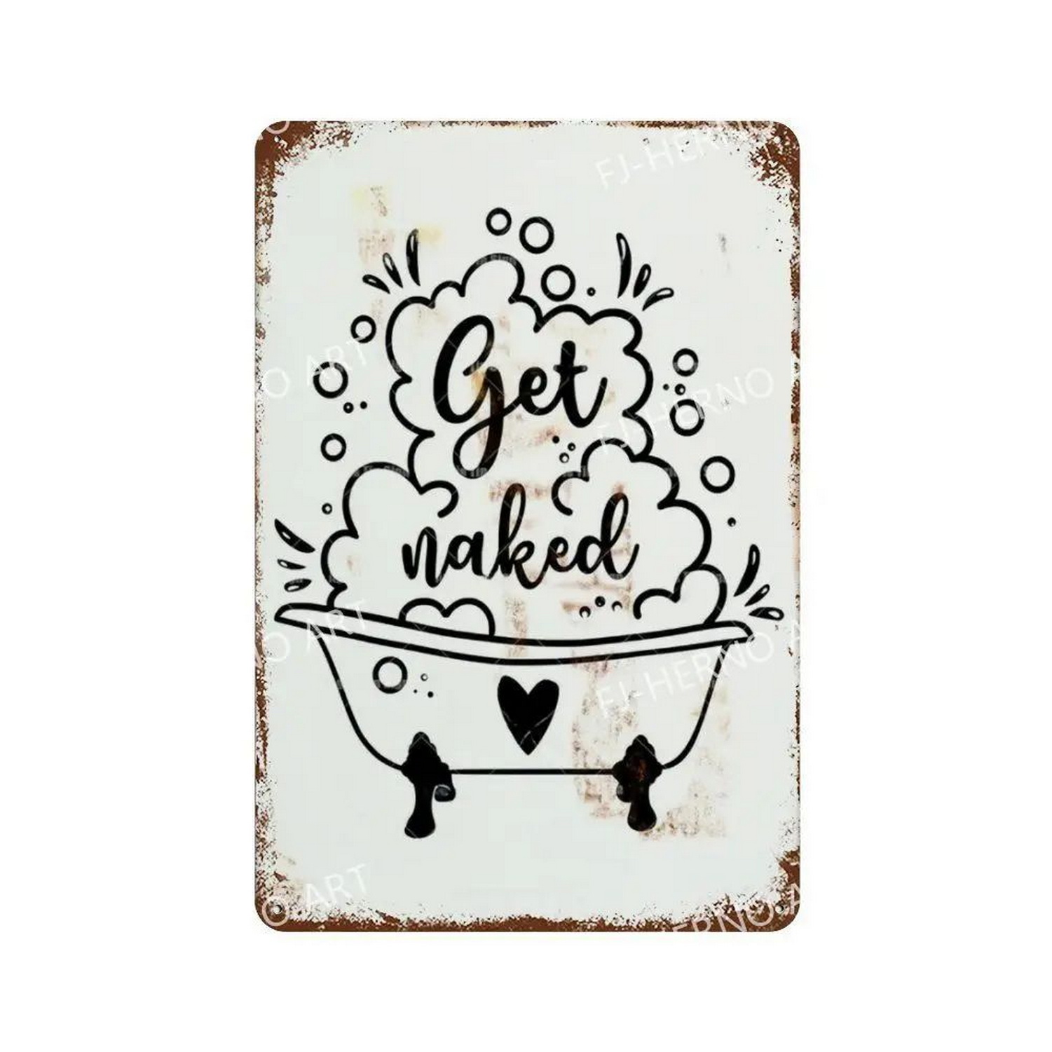 Attention Metal Tin Sign Washi - مراجعة Home Bar Cafe وسعره
