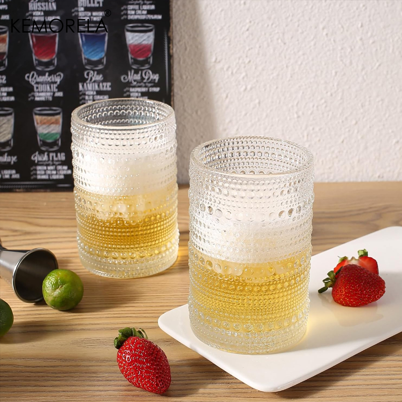 15oz Hobnail Drinking Glasses  - مراجعة Highball Glass Set وسعره