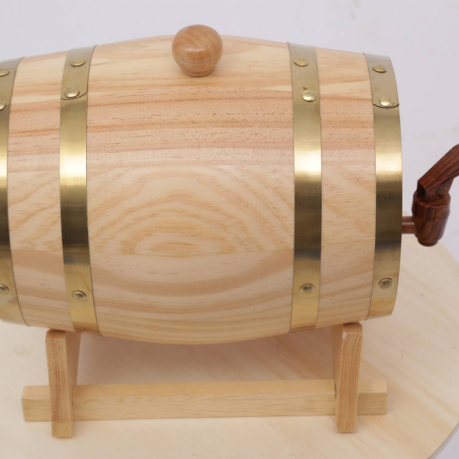 Fir Wood Barrel with Spigot Le - مراجعة Home Bar Stand وسعره