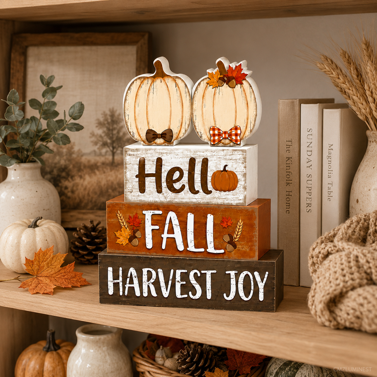 Autumn Layered Tray Decoration - مراجعة Home Bar Shelves وسعره