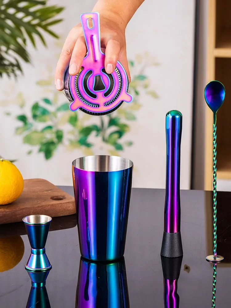 5/7pcs Rainbow Cocktail Shaker - مراجعة Boston Shaker Set وسعره