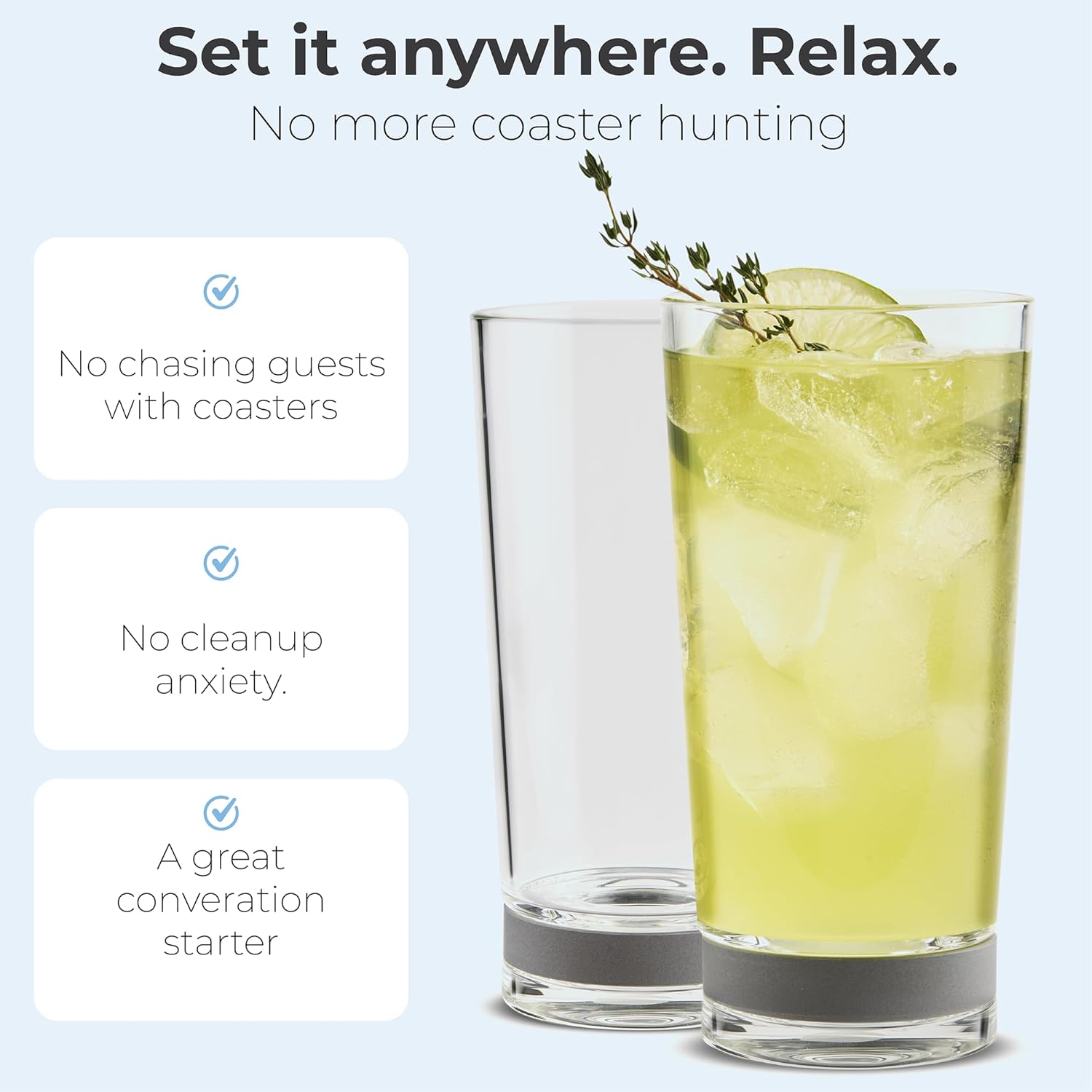 Highball Glass with Built-In S - مراجعة Highball Glass Set وسعره