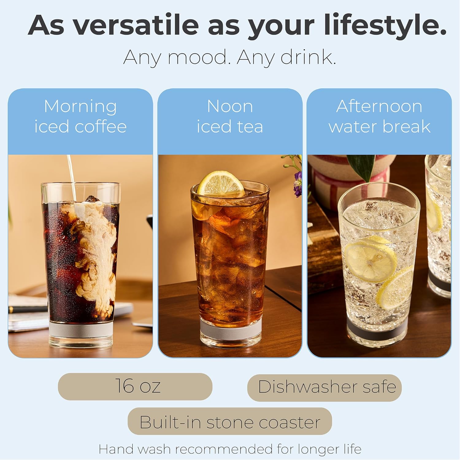 Highball Glass with Built-In S - مراجعة Highball Glass Set وسعره