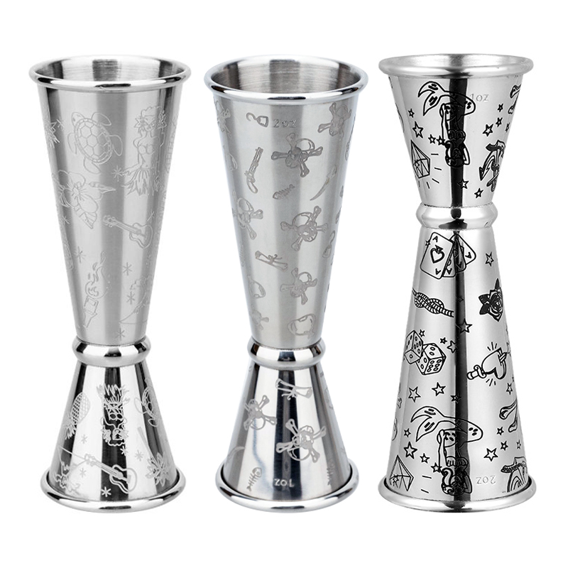 Stainless Steel Double Jigger  - مراجعة Bitters Bottle Set وسعره