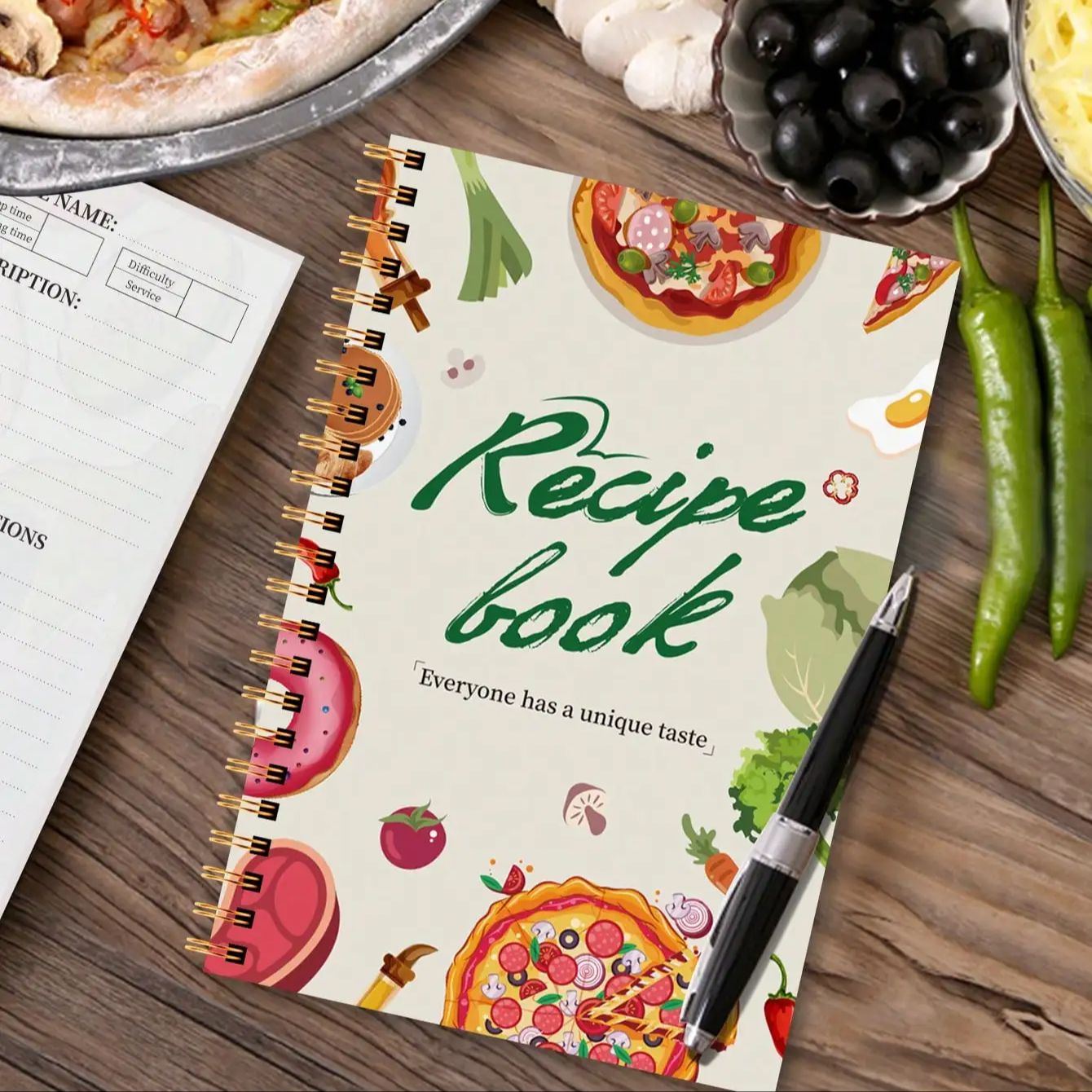 A5 Recipe Book with Full-Color - مراجعة Cocktail Recipe Book وسعره