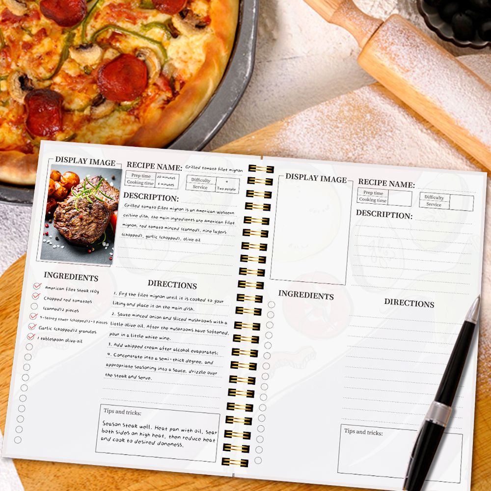 A5 Recipe Book with Full-Color - مراجعة Cocktail Recipe Book وسعره