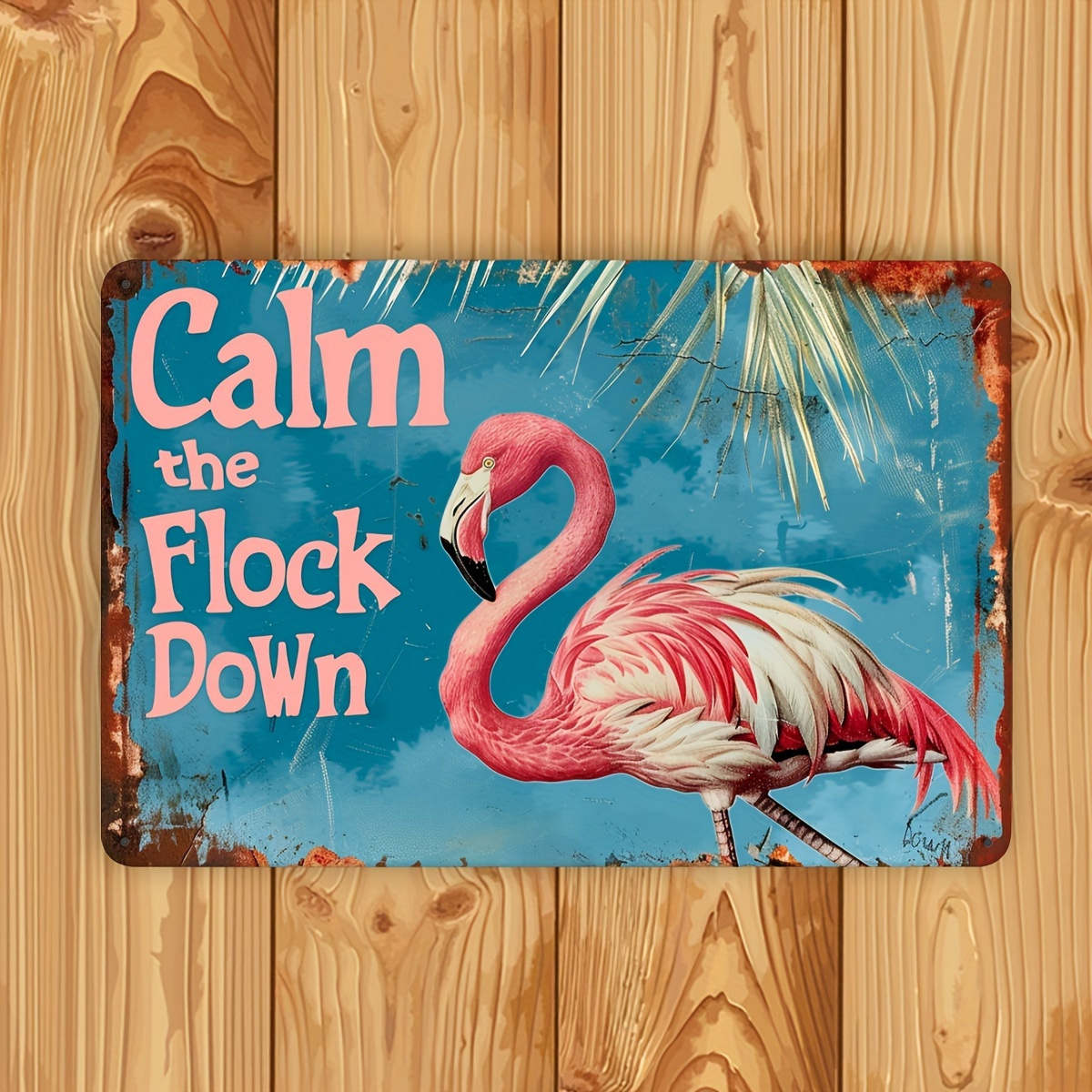 Vintage Flamingo Metal Wall De - مراجعة Home Bar And Restaurant وسعره