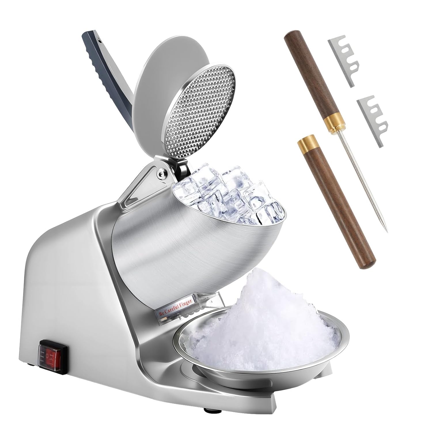 186lbs/h Dual Blade Ice Shaver - مراجعة Ice Pick Pick وسعره