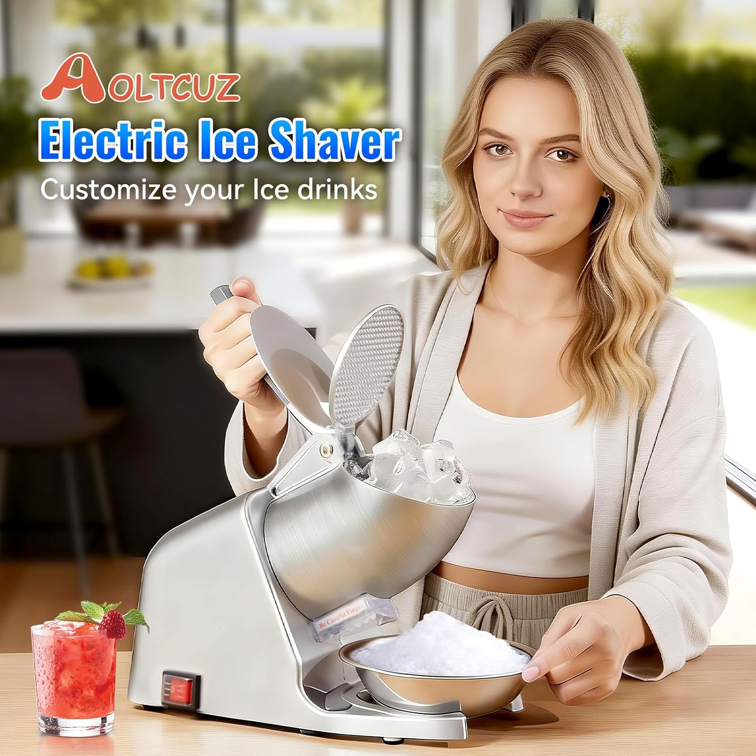 186lbs/h Dual Blade Ice Shaver - مراجعة Ice Pick Pick وسعره