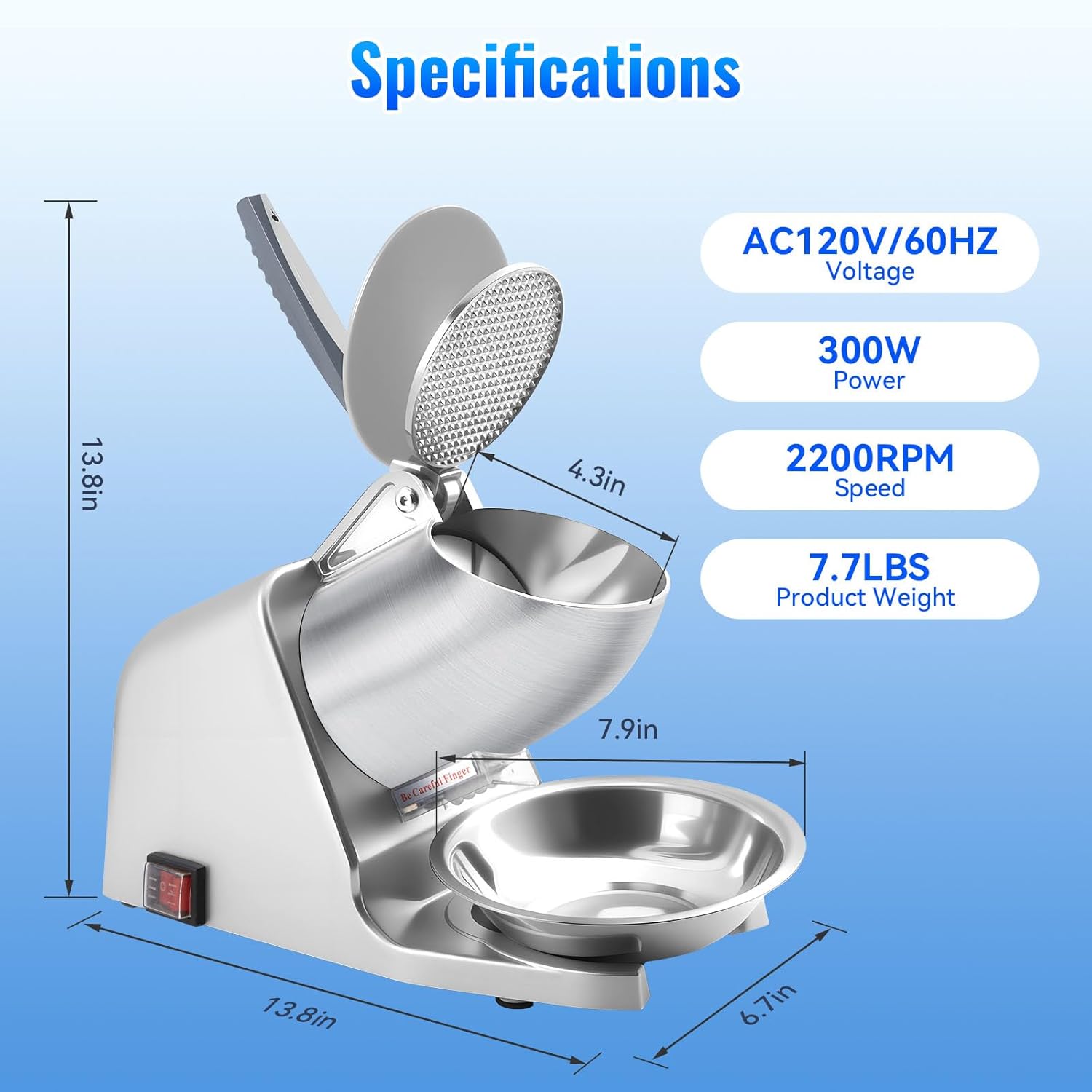 186lbs/h Dual Blade Ice Shaver - مراجعة Ice Pick Pick وسعره