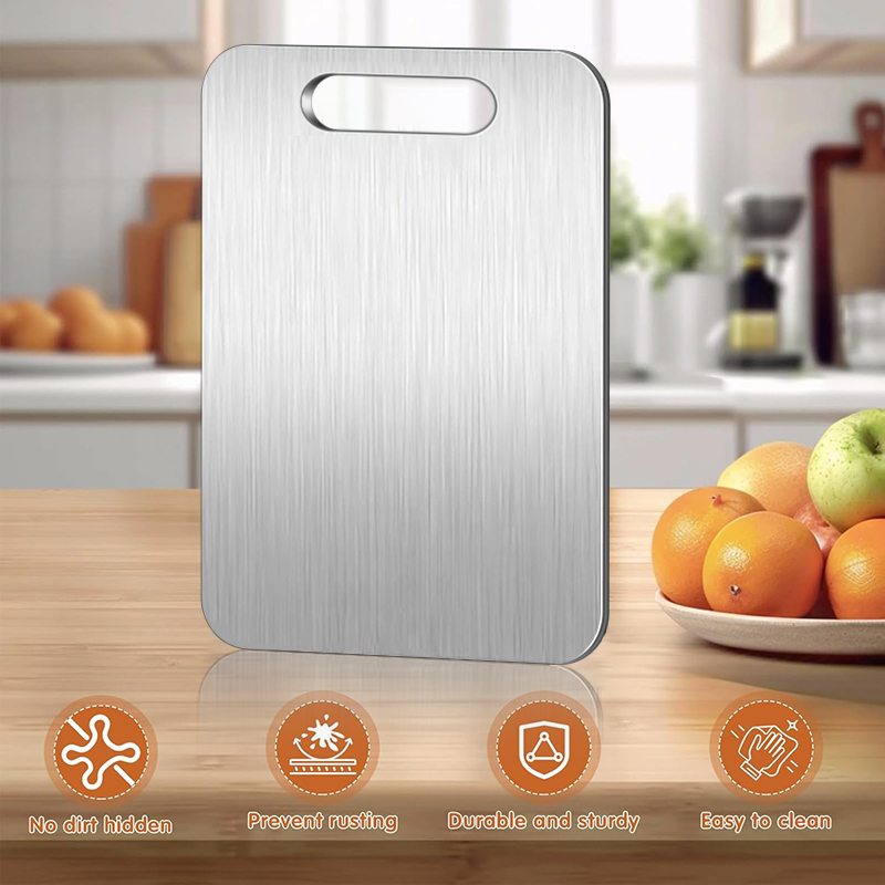 1pc Stainless Steel Cutting Bo - مراجعة Home Bar And Kitchen وسعره