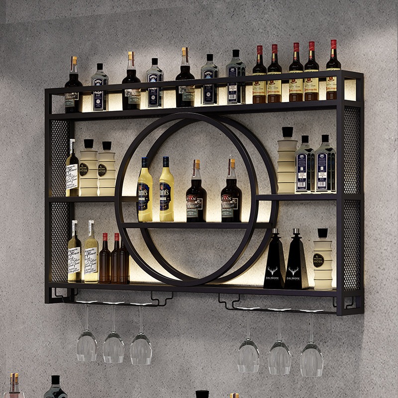 Bar wine rack wall-mounted win - مراجعة Home Bar And Cabinet وسعره