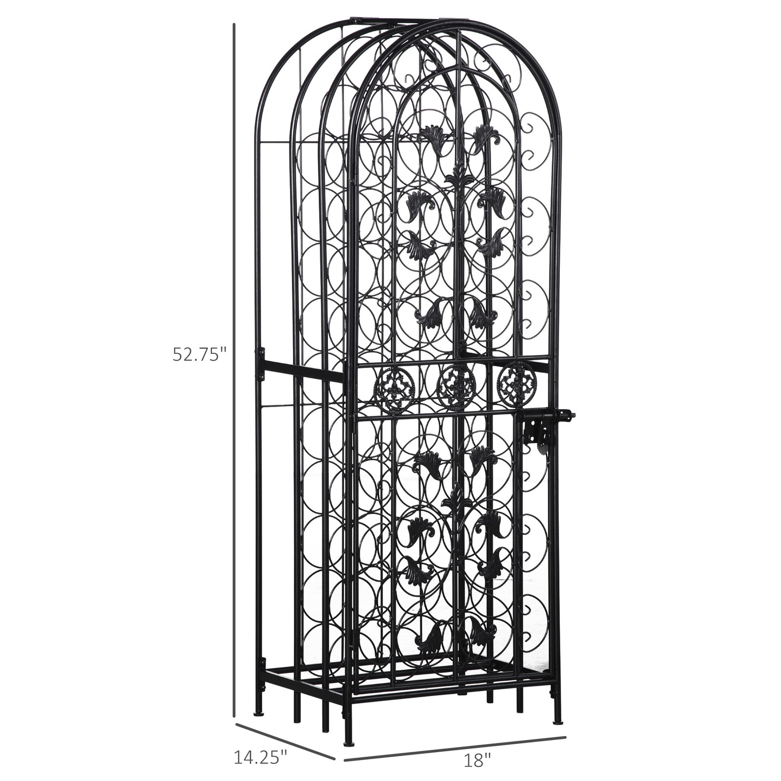 Free Standing Wine Rack 45 Bot - مراجعة Home Bar And Cabinet وسعره