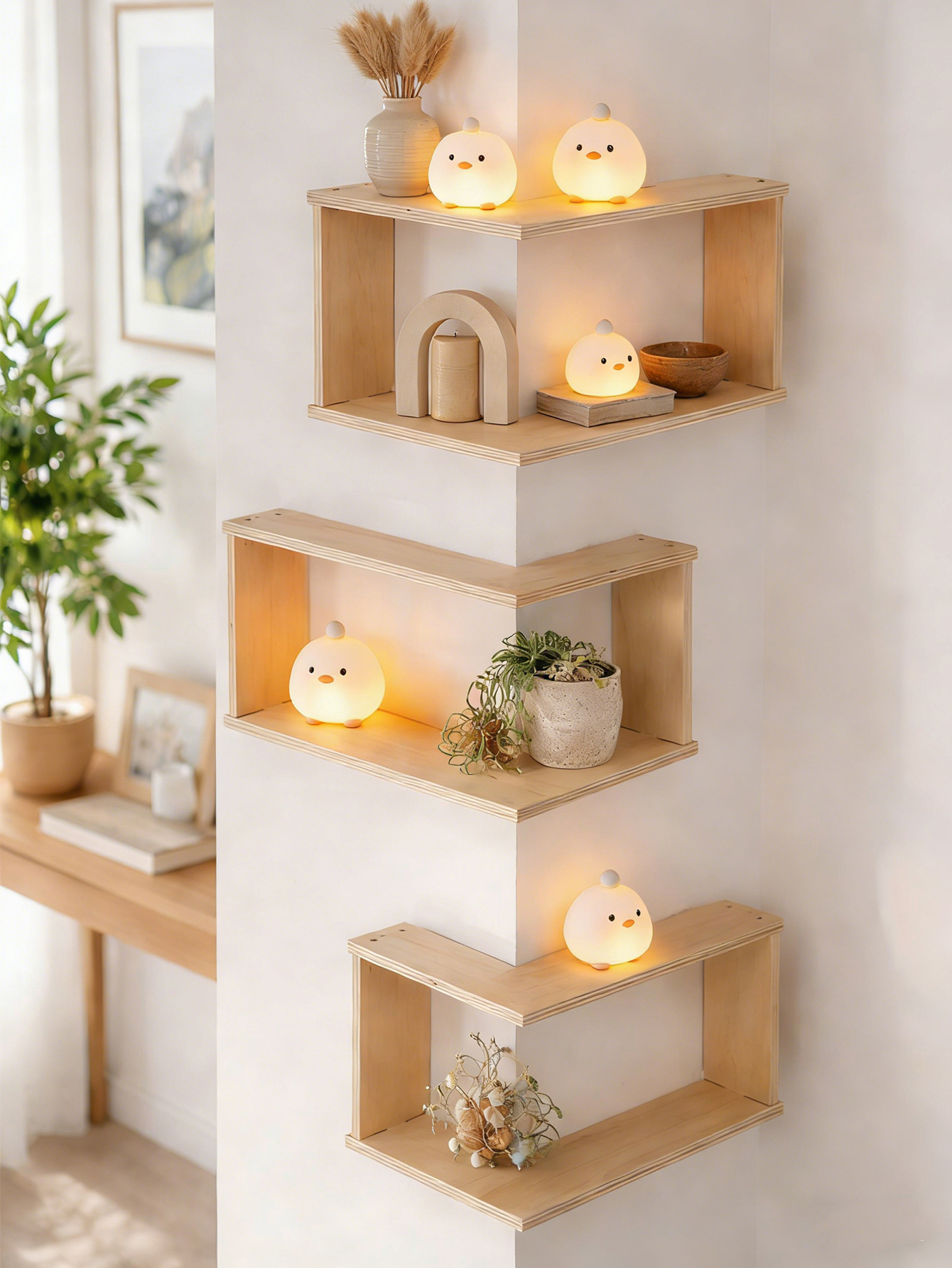 Corner Floating Wooden Shelves - مراجعة Home Bar Shelves وسعره