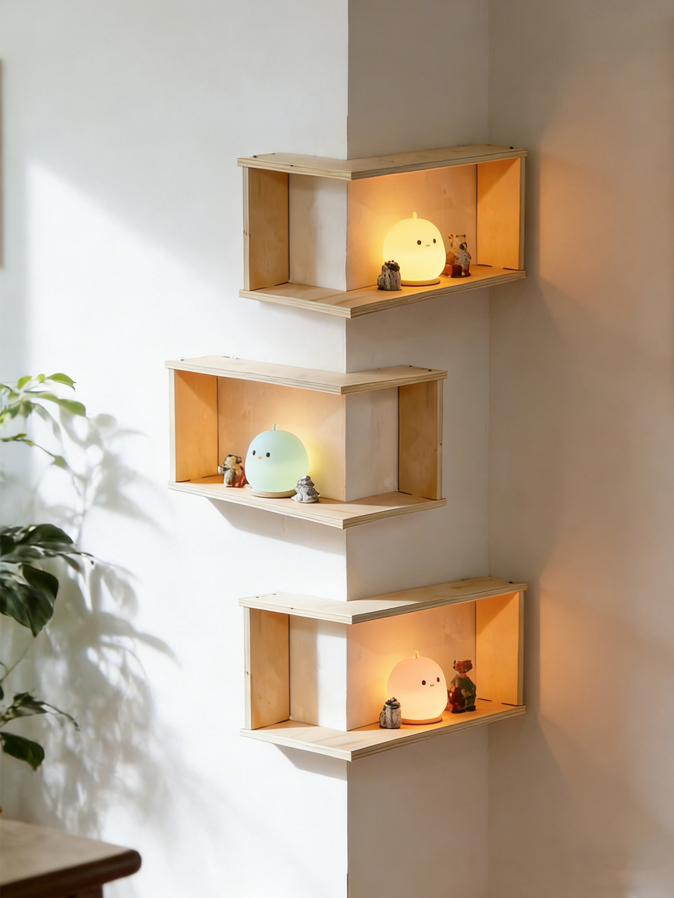 Corner Floating Wooden Shelves - مراجعة Home Bar Shelves وسعره