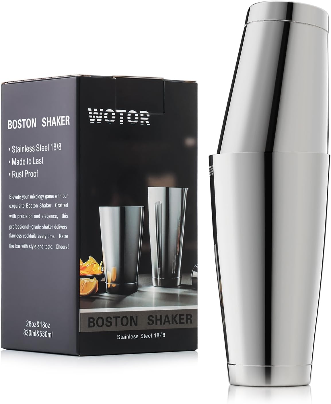Boston Cocktail Shaker Set, 18 - مراجعة Boston Shaker Set وسعره