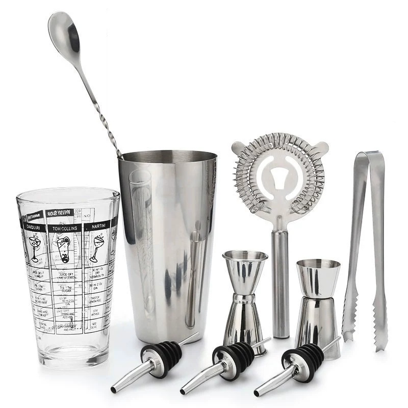 Cocktail Shaker Bar Set Stainl - مراجعة Boston Shaker Set وسعره
