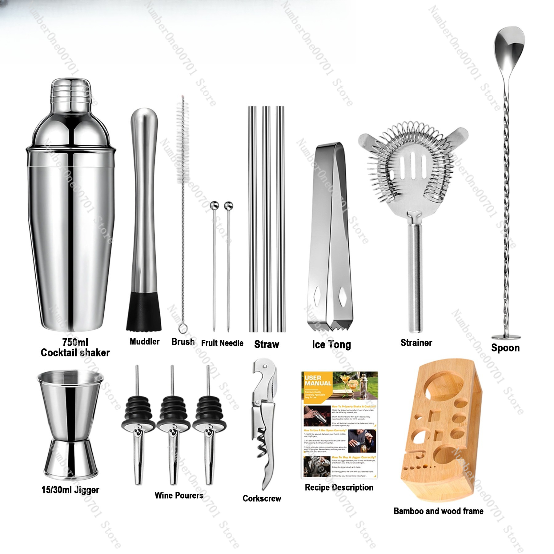 Stainless Steel Cocktail Shake - مراجعة Boston Shaker Set وسعره