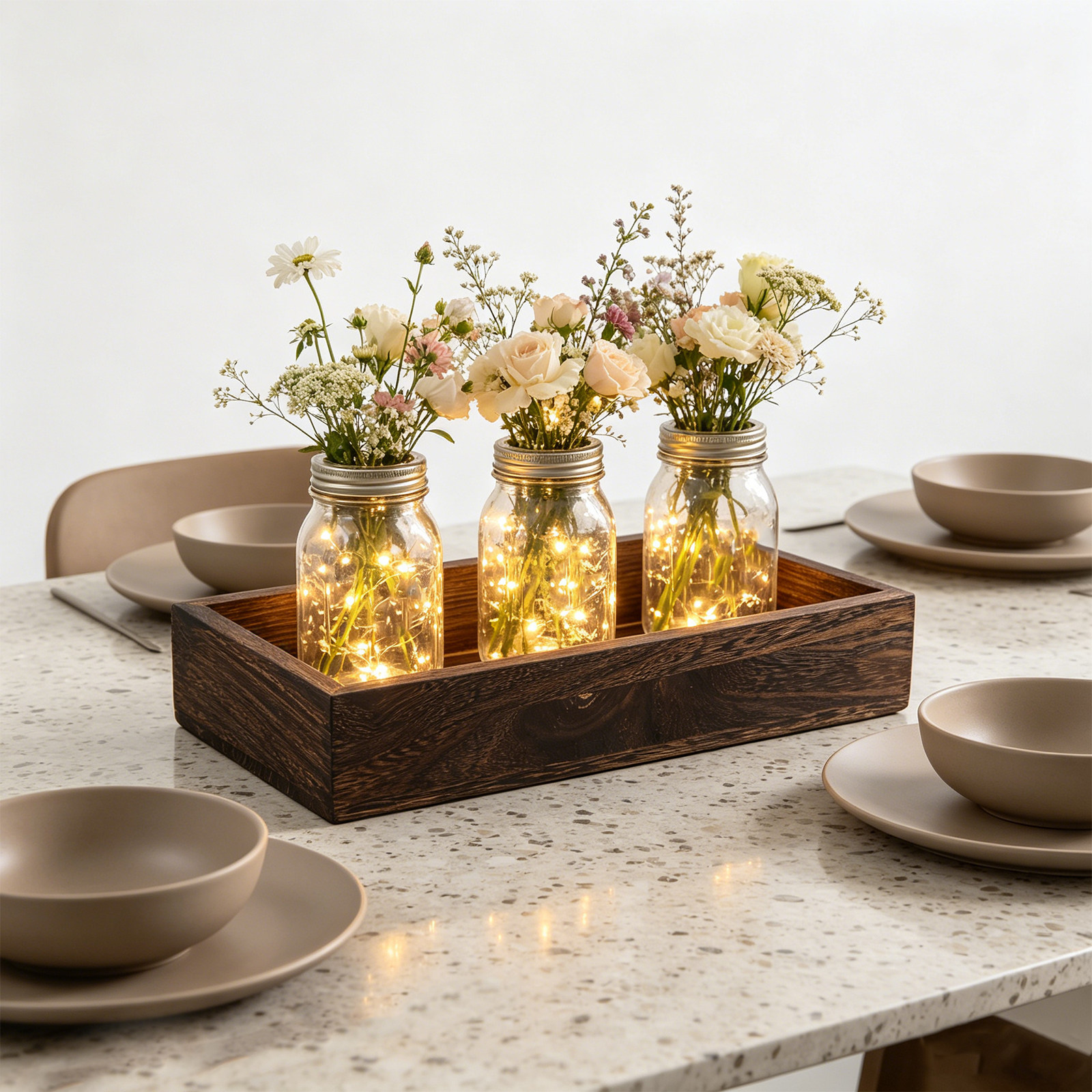 Wooden Tray for Candle Holder  - مراجعة Home Bar And Counter وسعره