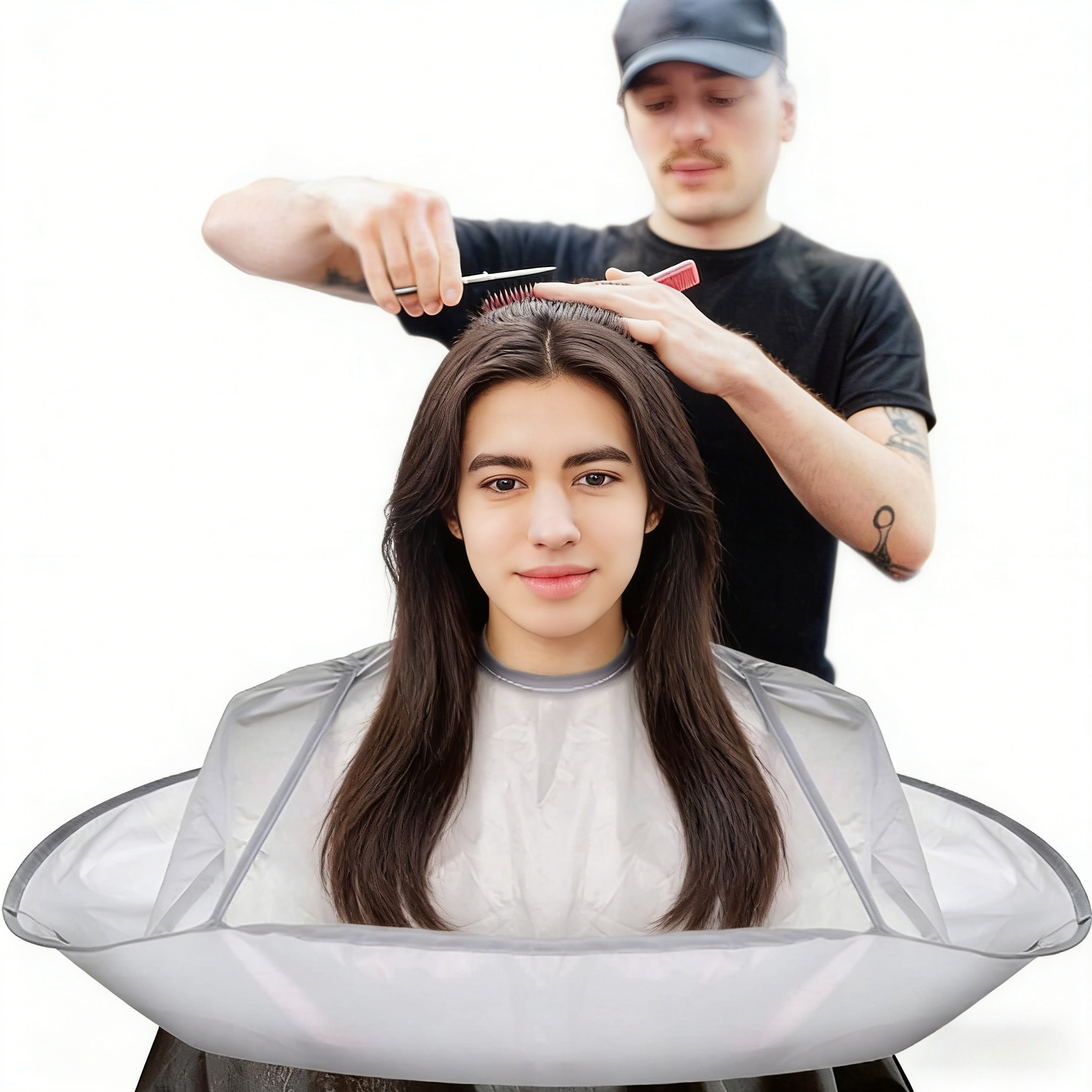 Hair Cutting Cape for All Ages - مراجعة Home Barber وسعره