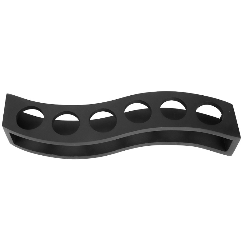 Black Wooden Wine Glass Rack C - مراجعة Home Bar Stand وسعره