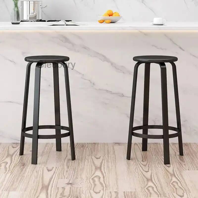 with Round Seat Stools Metal B - مراجعة Home Bar Seating وسعره