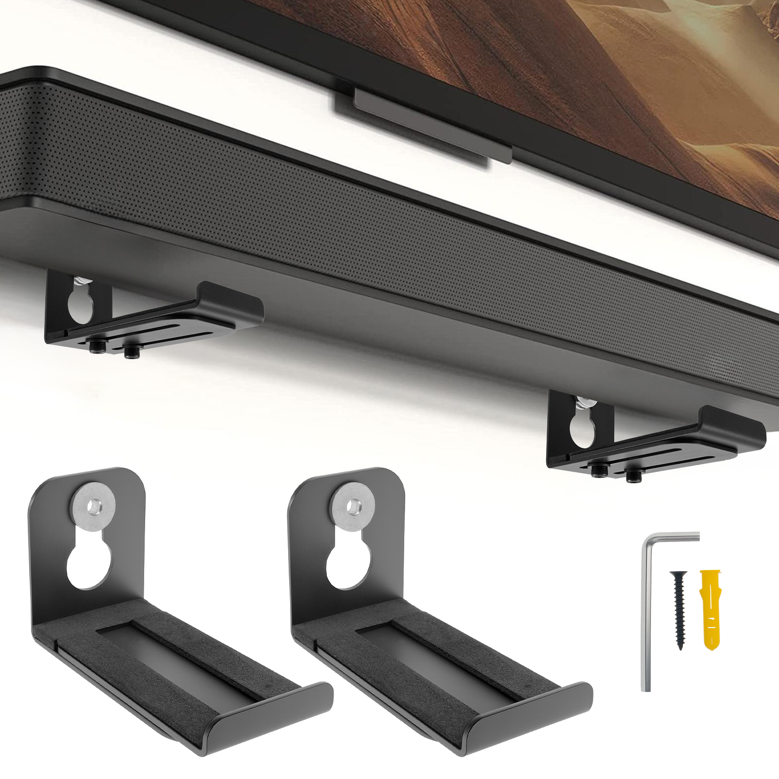 2Pcs Soundbar Speaker Stands W - مراجعة Home Bar Setup وسعره