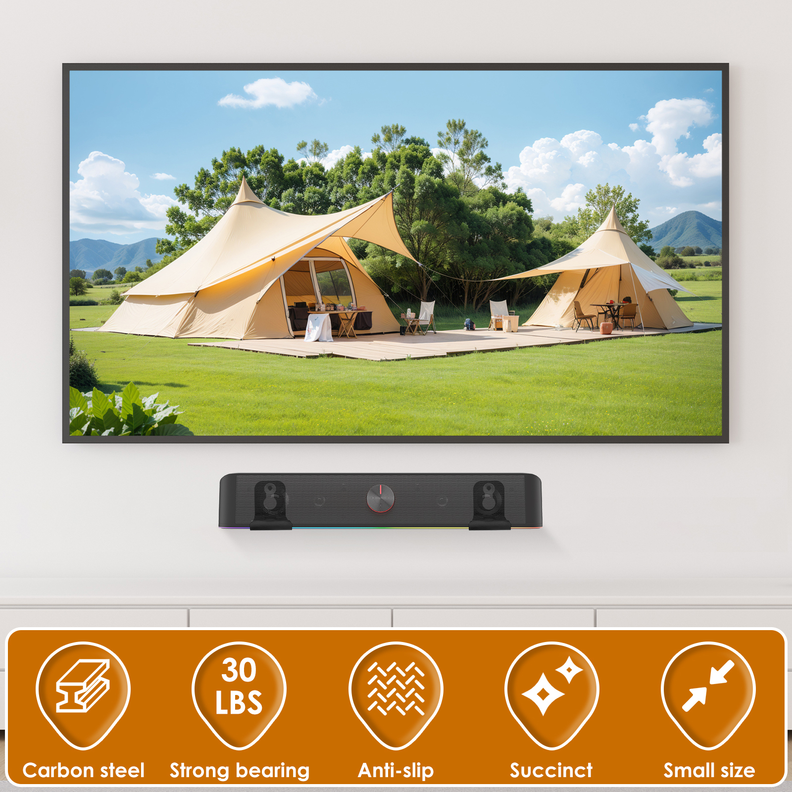 2Pcs Soundbar Speaker Stands W - مراجعة Home Bar Setup وسعره