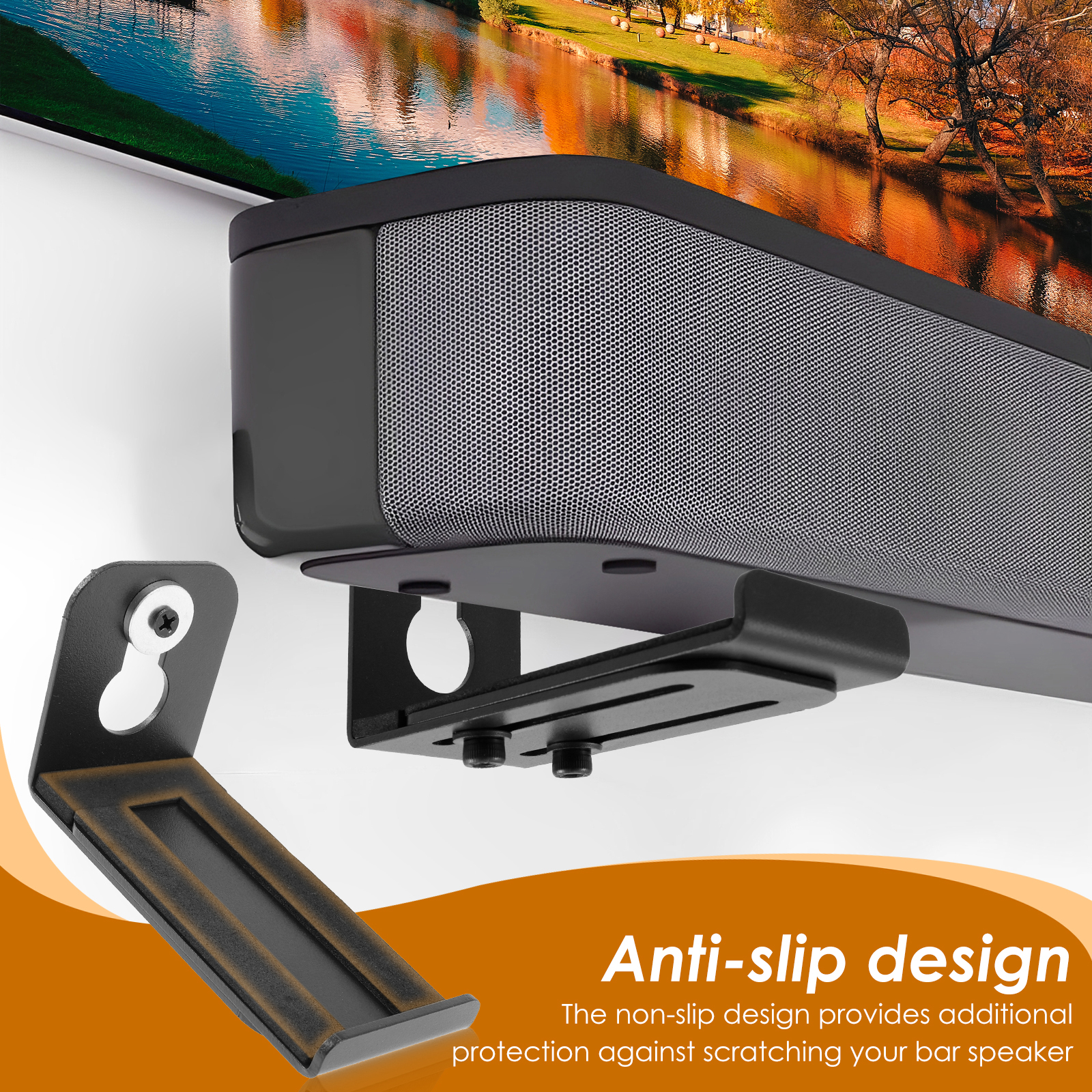 2Pcs Soundbar Speaker Stands W - مراجعة Home Bar Setup وسعره