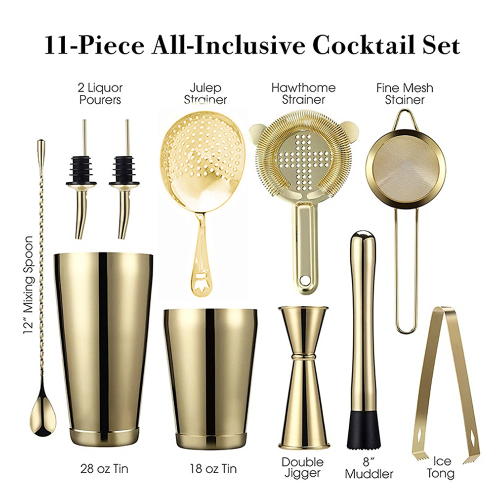 Cocktail Shaker Bar Set: 2 Wei - مراجعة Boston Shaker Set وسعره