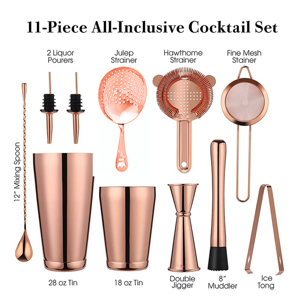 Cocktail Shaker Bar Set: 2 Wei - مراجعة Boston Shaker Set وسعره