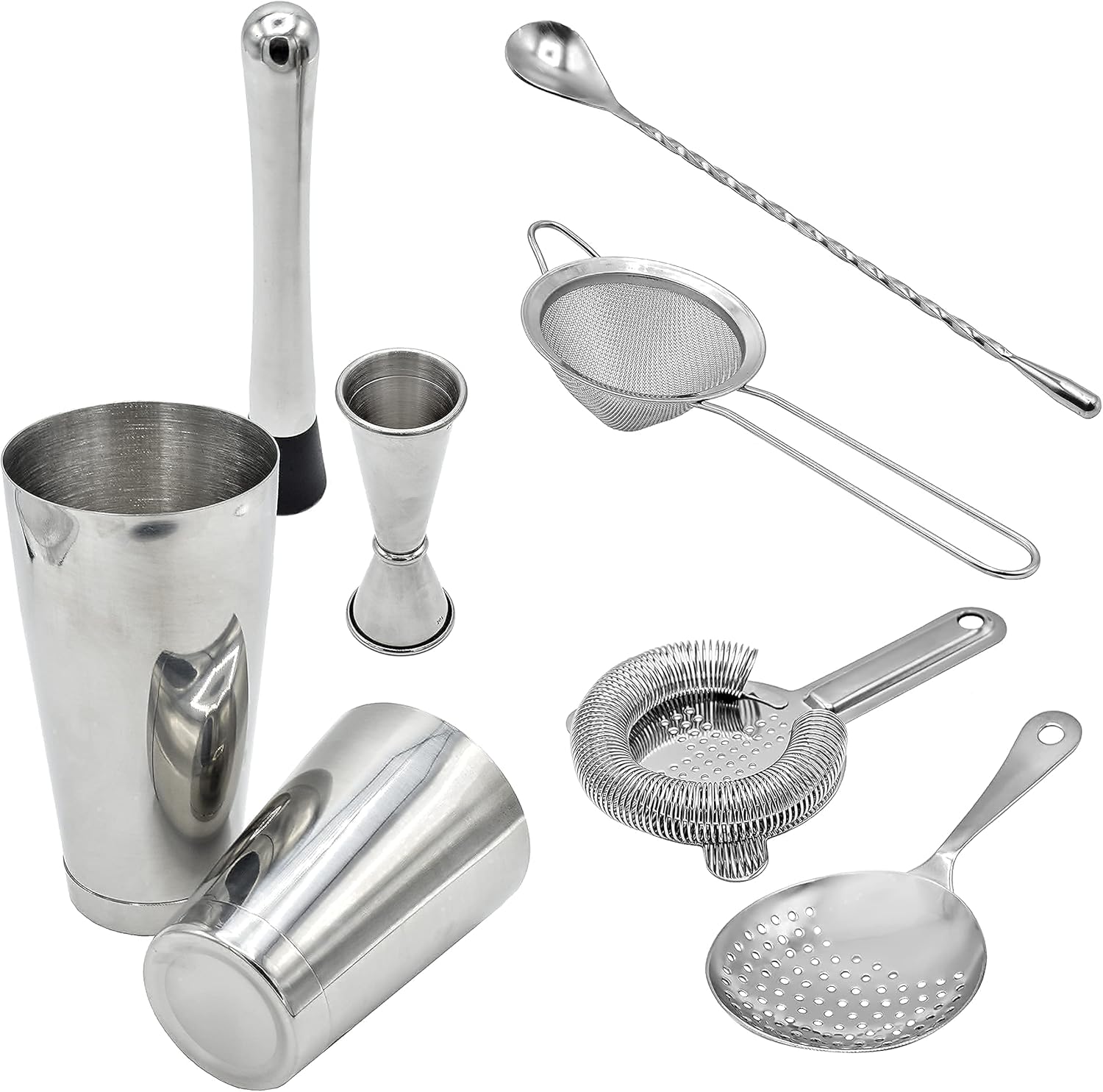 Cocktail Strainer and Shaker S - مراجعة Boston Shaker Set وسعره
