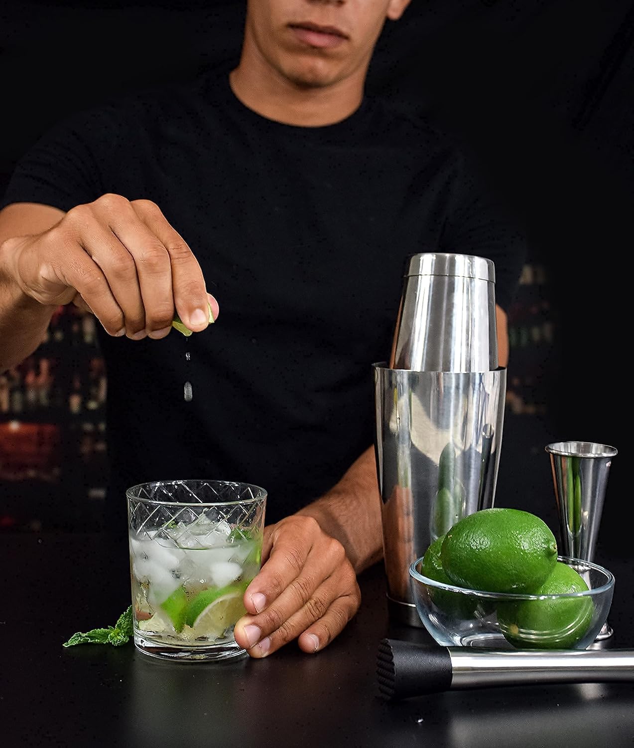 Cocktail Strainer and Shaker S - مراجعة Boston Shaker Set وسعره