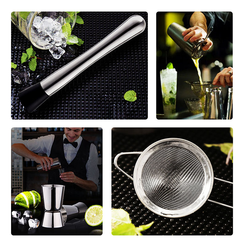 13Pcs/Set Stainless Steel Cock - مراجعة Boston Shaker Set وسعره