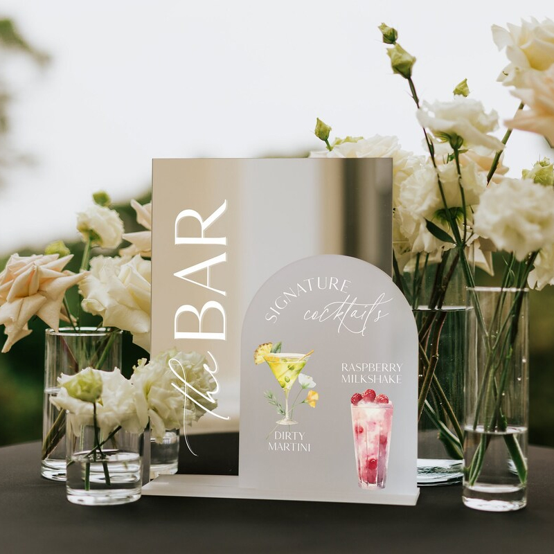 Wedding Bar Menu,Signature Dri - مراجعة Cocktail Recipe Book وسعره