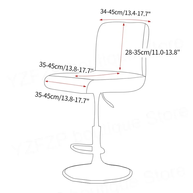Velvet Solid color Chair Cover - مراجعة Home Bar Seating وسعره