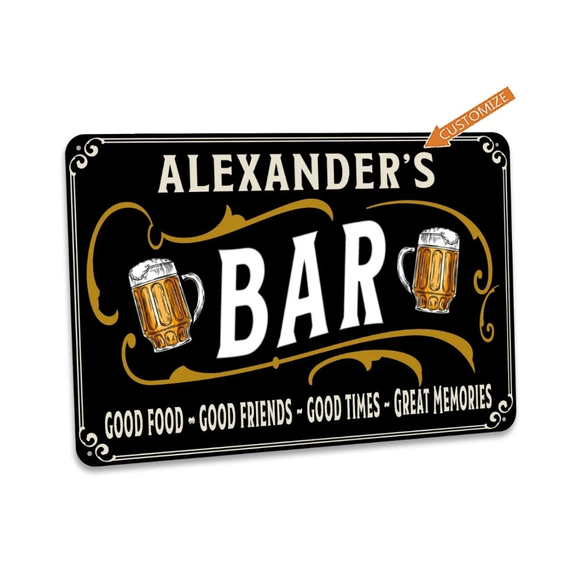 Custom Bar Sign Personalized H - مراجعة Home Bar Signs وسعره